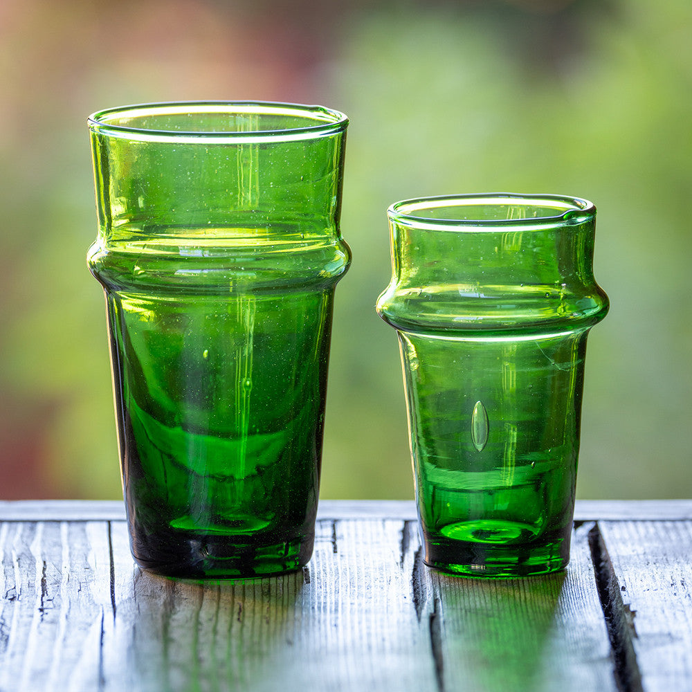 Green Moroccan Glassware
