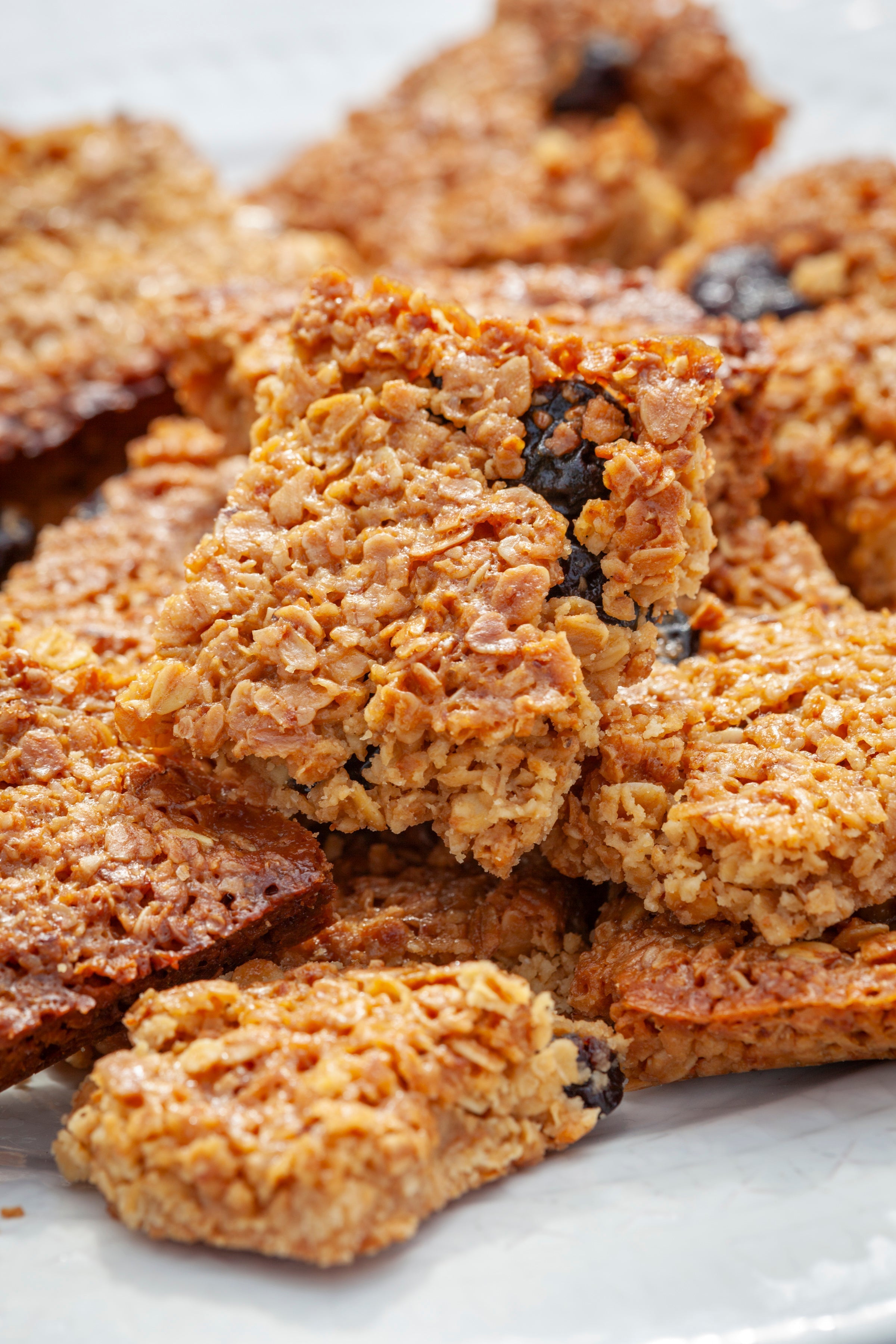 Liz's marzipan and dried cherry flapjacks recipe