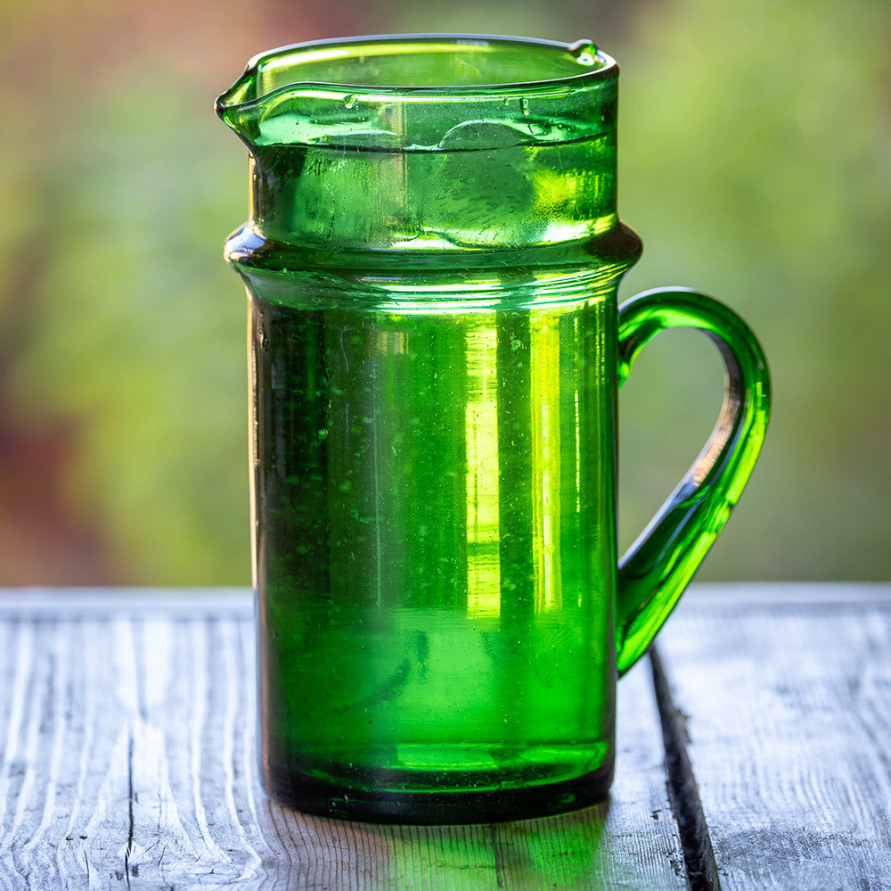 Green Moroccan Glassware