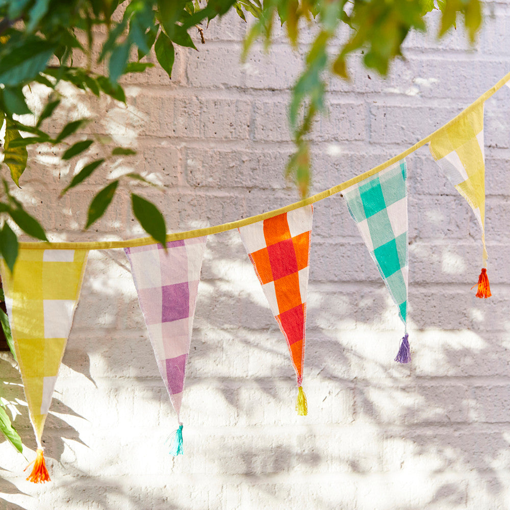 Summer Checks Organic Cotton Bunting