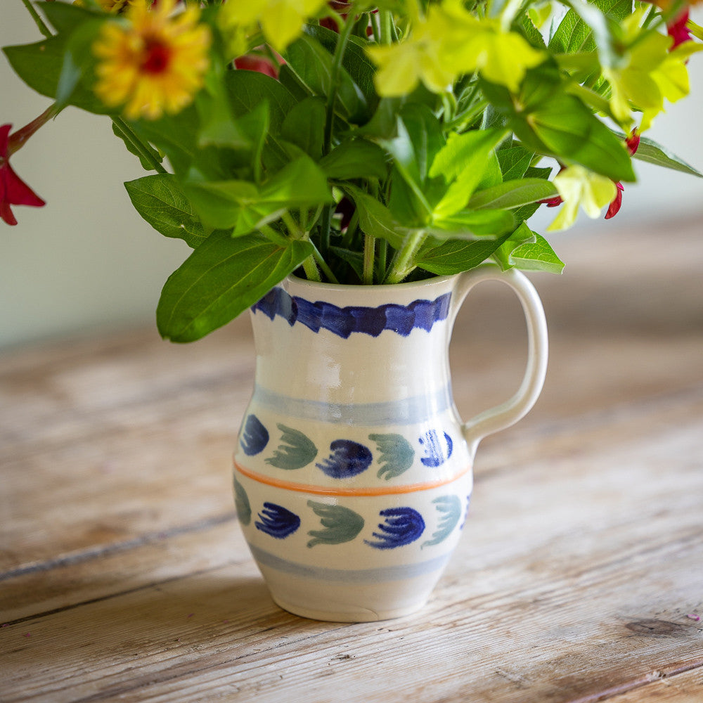 Sarah Raven Blue Green Jug